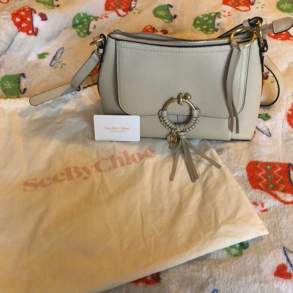 See by Chloe Joan Leather Bag in Cement Beige